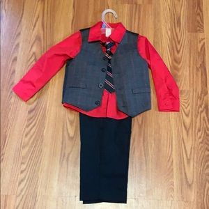 3piece suit with tie